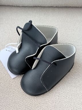 Classic Navy Kids Lace-Up Shoes